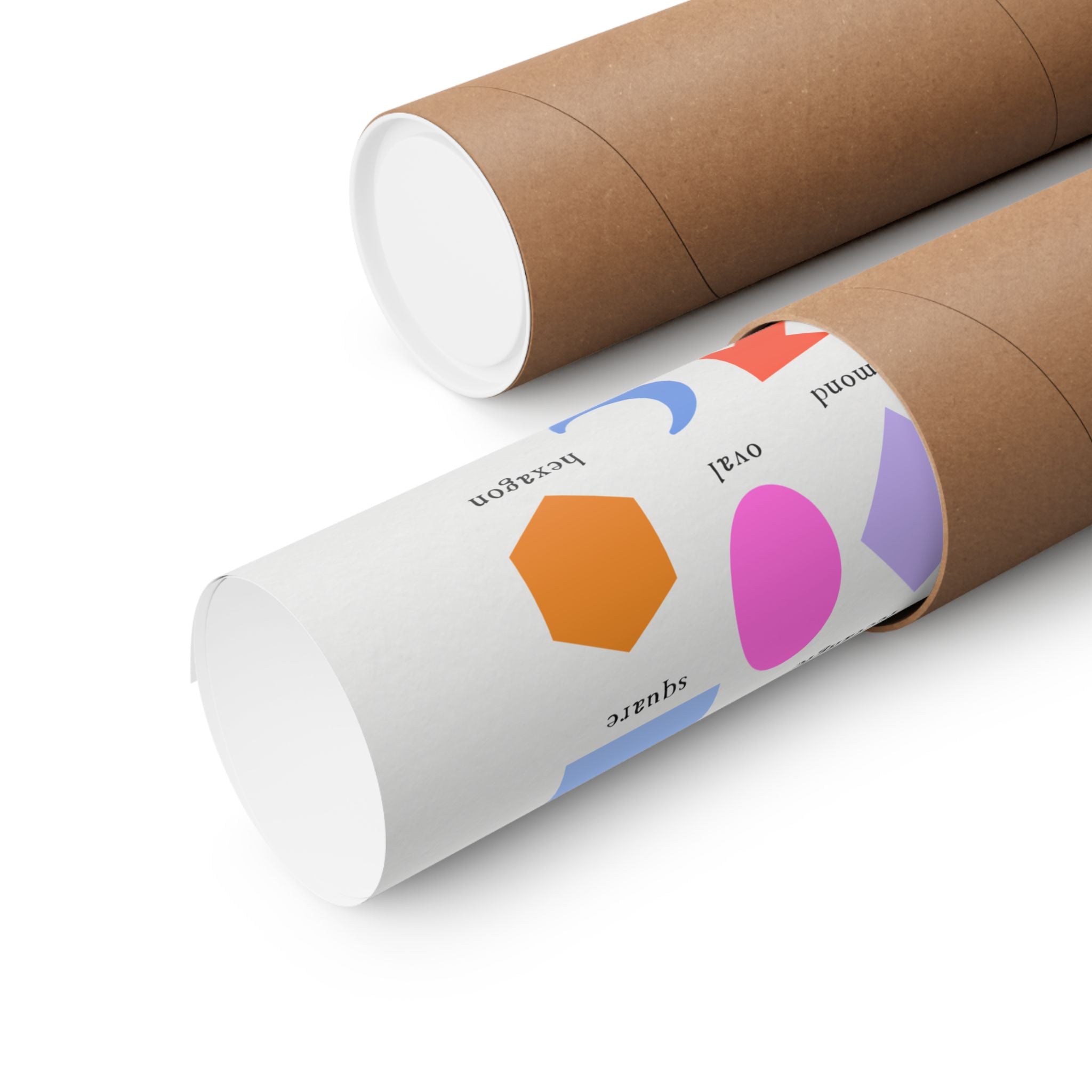 Shapes Poster — Colorful Montessori Wall Art for Kids' Room, Nursery or Classroom