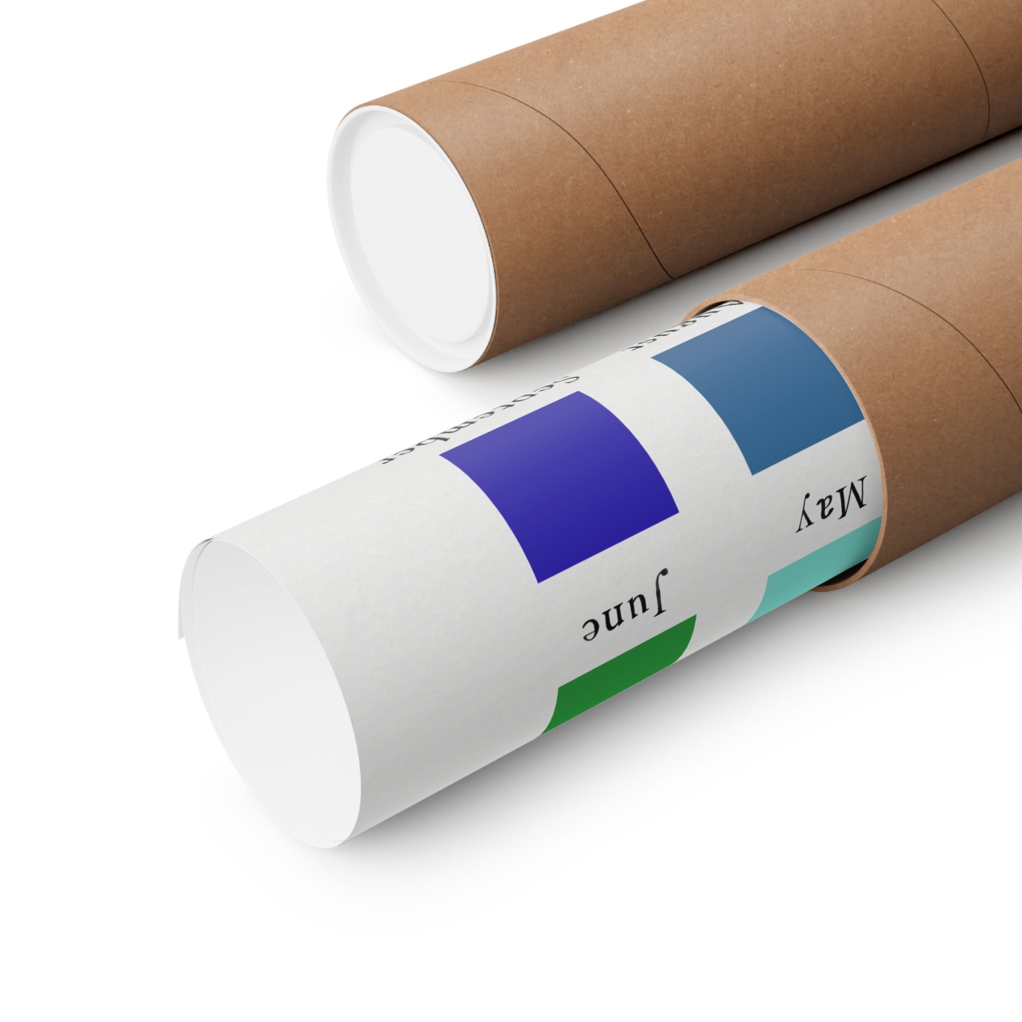 Montessori Months of the Year Poster – Color-Coded Calendar Wall Art for Kids