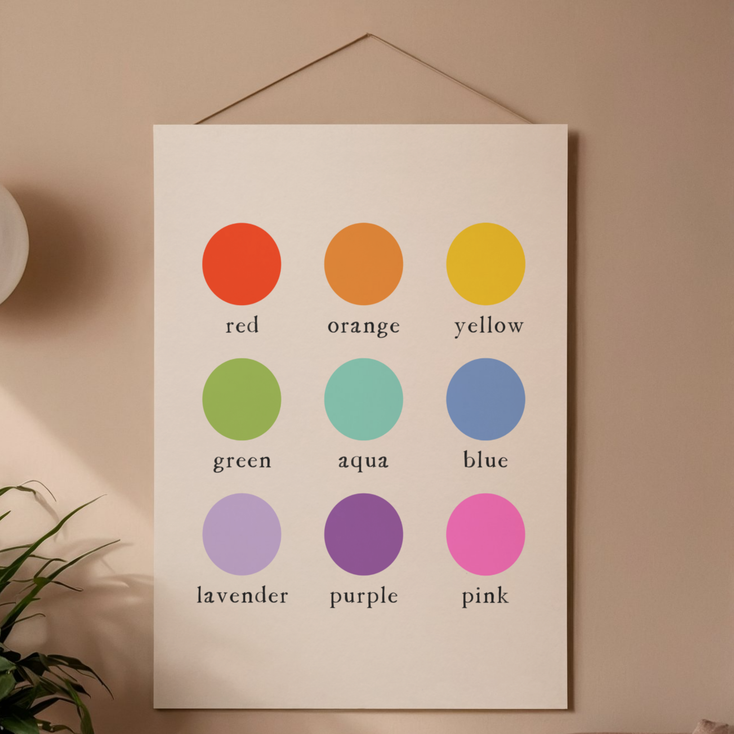 Montessori Learning Posters Bundle – Colors, Alphabet & Shapes Wall Art for Kids